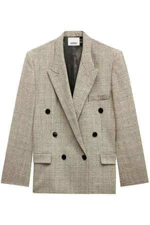 Blazer doppiopetto a quadri ISABEL MARANT | VE0140FDB3E05IECBK